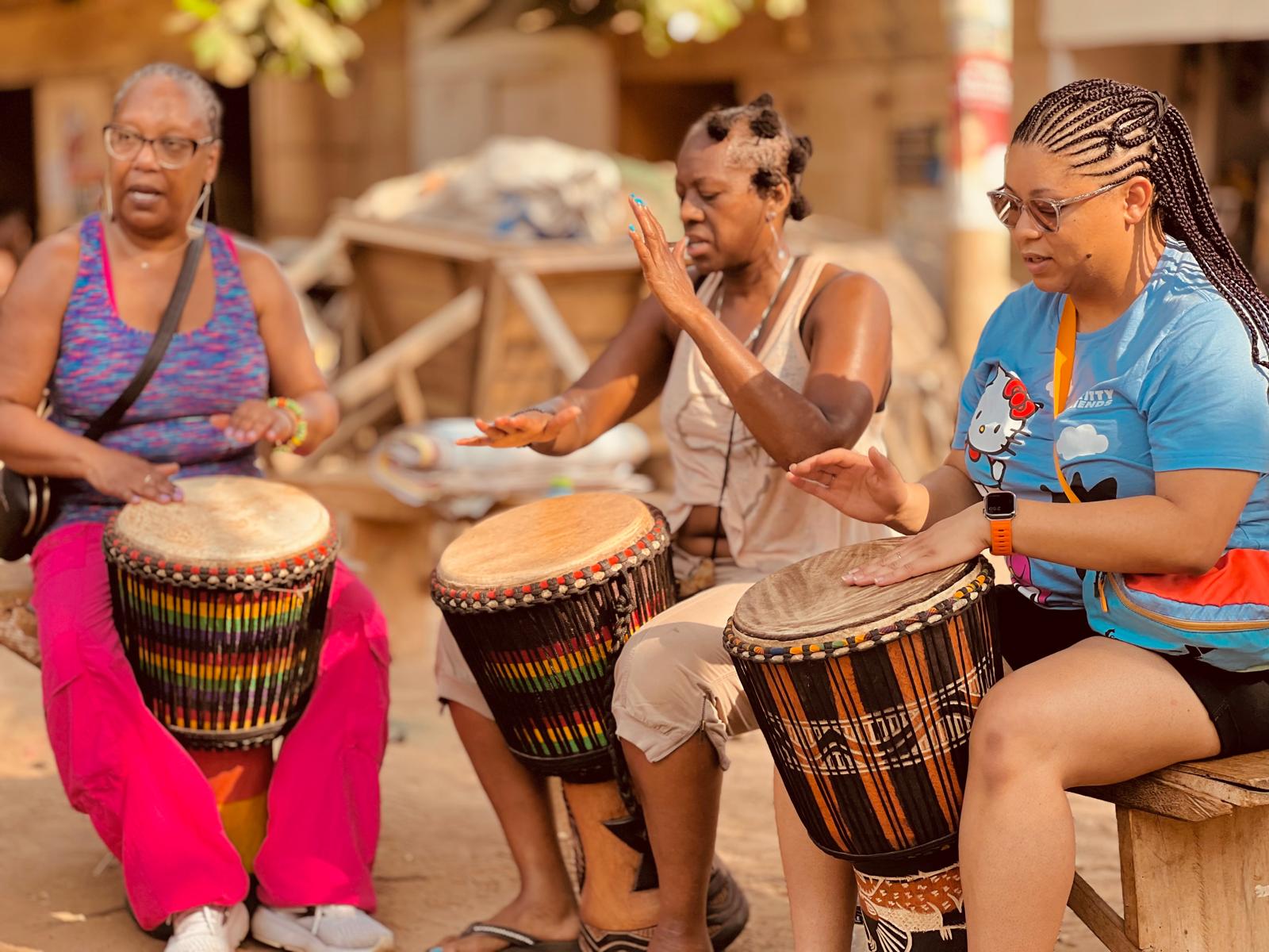 African drummers in Accra, Ghana